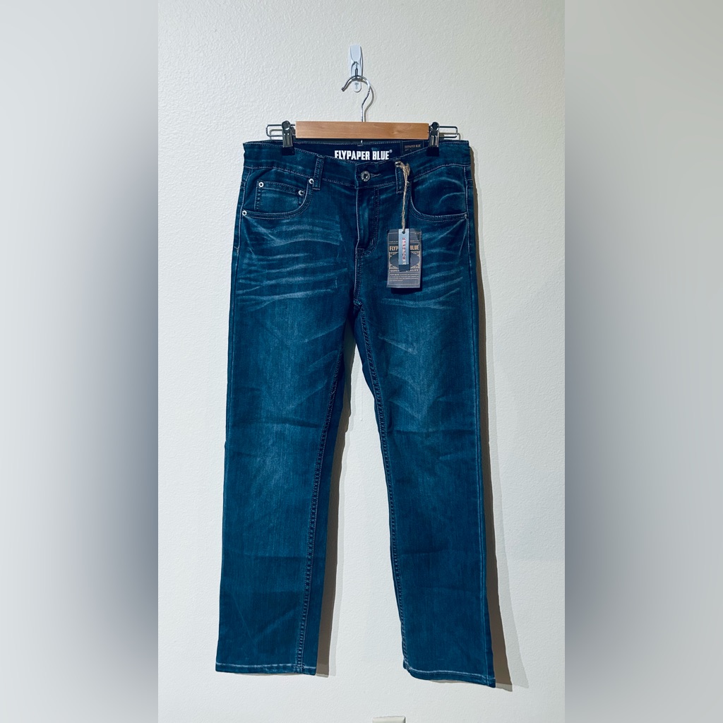 Flypaper Womens Indigo Straight Leg Jeans